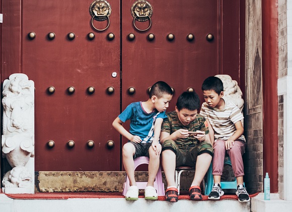 The children in the Hutongs