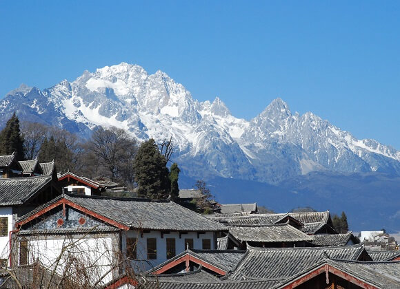 The scenery of Jade Dragon Snow Mountain