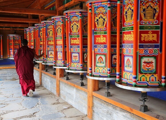 Gansu prayer wheel
