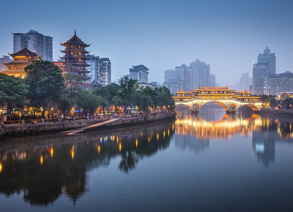 Chengdu, China On the Jin River