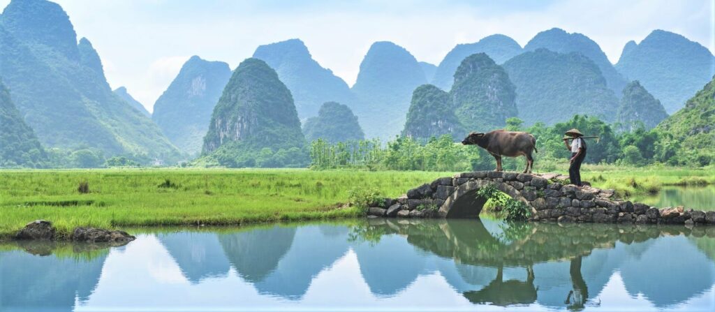 Zhuangyuan Bridge in Guilin