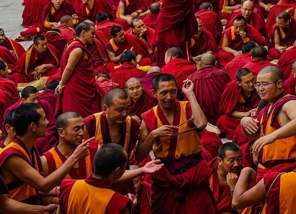 Tibetan monks