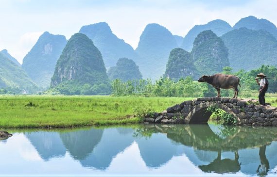 Zhuangyuan Bridge in Guilin